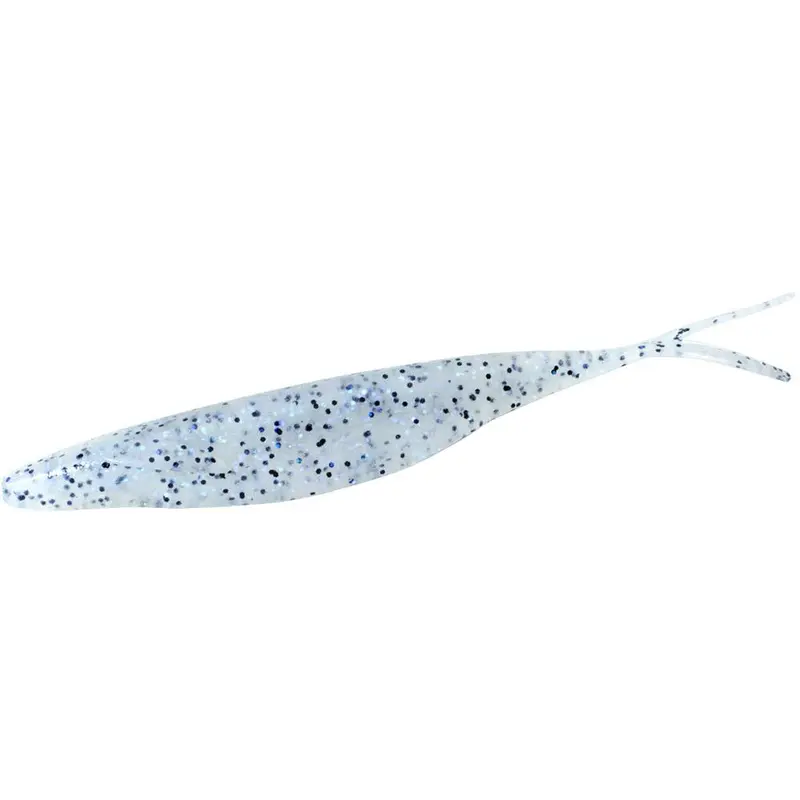 Deps Sakamata Shad Soft Plastic Artificial Fishing Lure - 5in Salt-Infused Jerkbait, Dual Keel Design, Split Tail, Curved Hook, Golden Shiner Style, 6-Pack for Darting and Jumping Action Fishing Gear