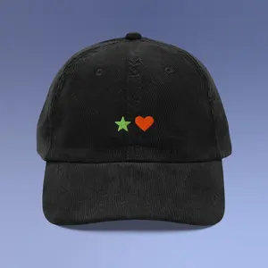 Letterboxd 1-Star + Heart corduroy hat