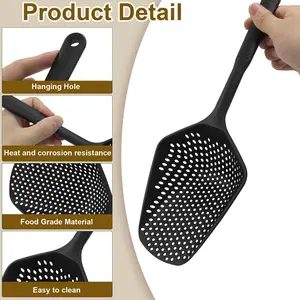 Durable Plastic Slotted Spoon Is Perfect for Pasta, Frying, And Making Fried Foods, As Well As for Blanching And Scooping Ice. It'S an Essential Tool for Holiday Cooking (Thanksgiving, Christmas) And Outdoor Activities (Camping, Picnics