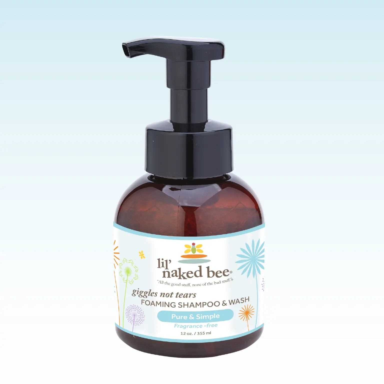 12 oz. Pure & Simple Giggles Not Tears Foaming Shampoo & Wash