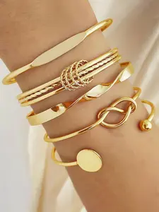 Minimalist Temperament All-match Bangle Bracelet, Fashionable Jewelry for Women & Men for Party, Daily Clothing Decor, Trendy All-match & Exquisite Jewelry for Birthday Gift