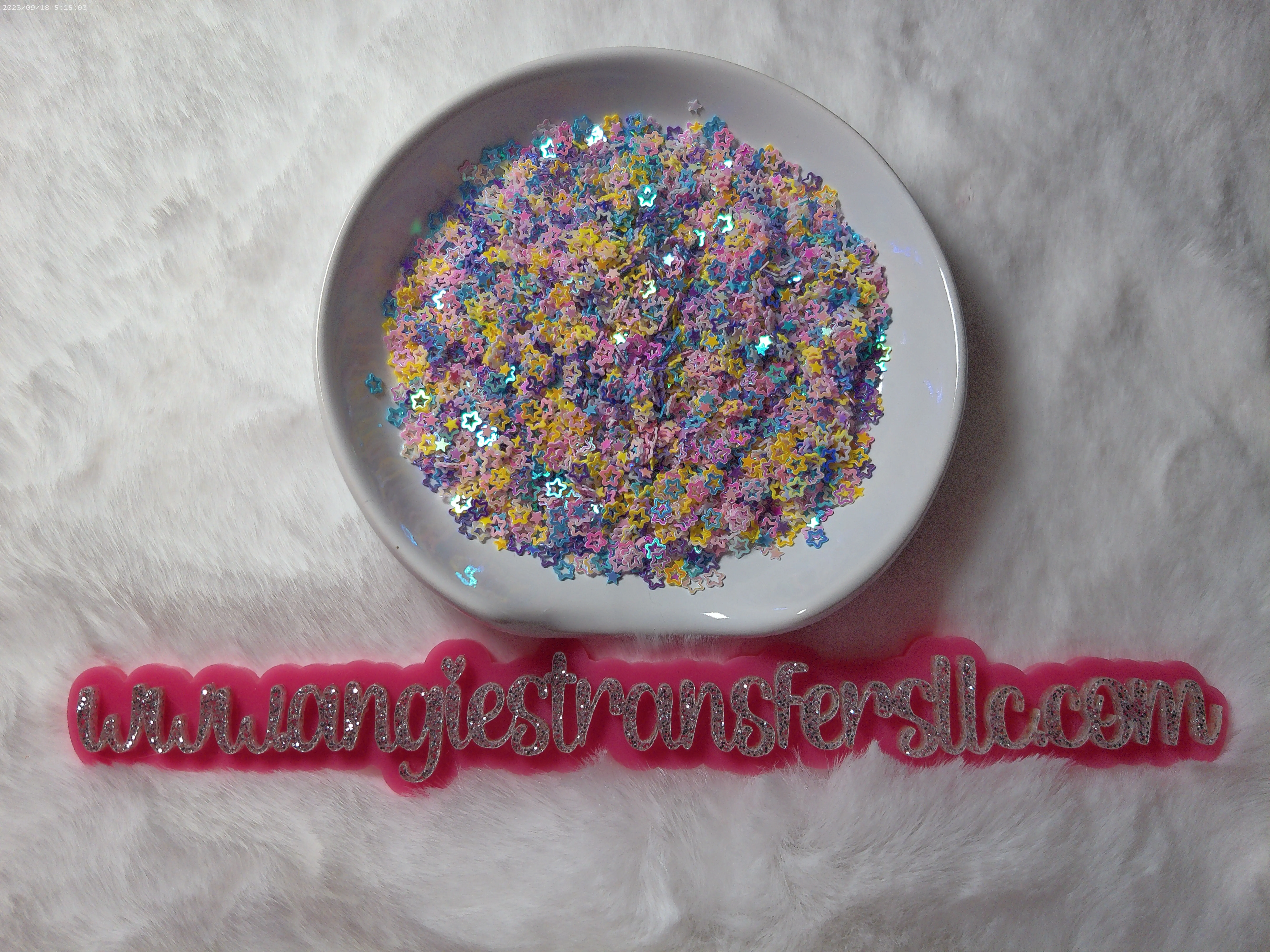 stars shaped glitter for snowglobe tumblers, nail arts, slime, etc