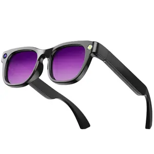 New Cross-Border E06 Smart Camera Glasses with AI Translation, 800W Pixel, Dual Silicon Mic Noise Reduction & Anti-Shake