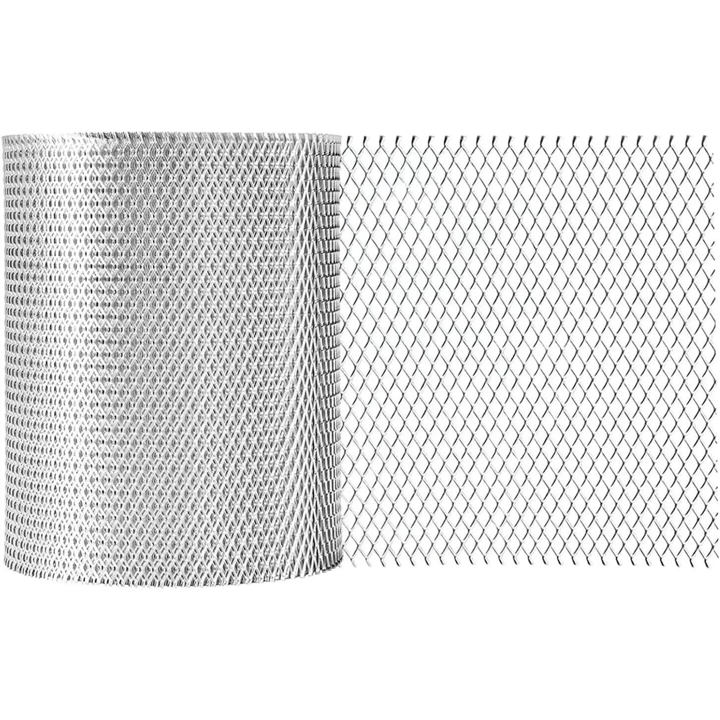 Aluminum Gutter Guard 5 Inch x 50 Feet Roll, Aluminum Leaf Filter Gutter Protection, Leaf Guard Protects from Branches, Leaves, Debris, Easy Install, Does Not Rust