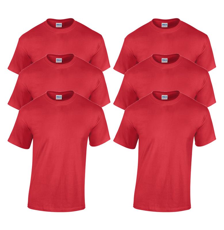 6-PACK - Gildan G500 Adult Heavy Cotton 5.3 oz T-Shirt