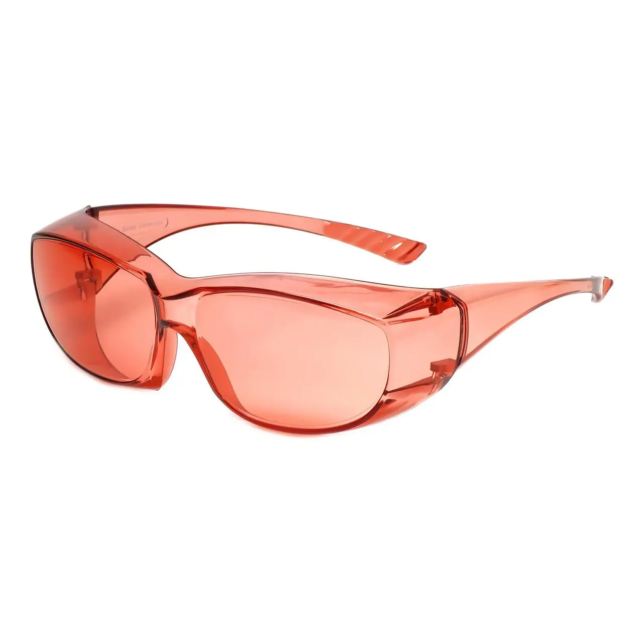 Medspex 6000 FL41 Pink Fit-Over Protective Safety Glasses, Blue Light Blocking, Effective Eye Protection for Daily Use