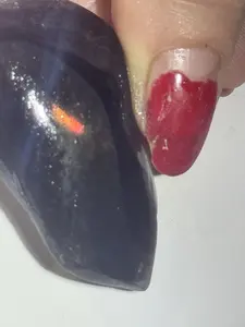 69ct Rare Fire Obsidian-Glass Butte, Oregon Gemstone Lapidary Rough Specimen