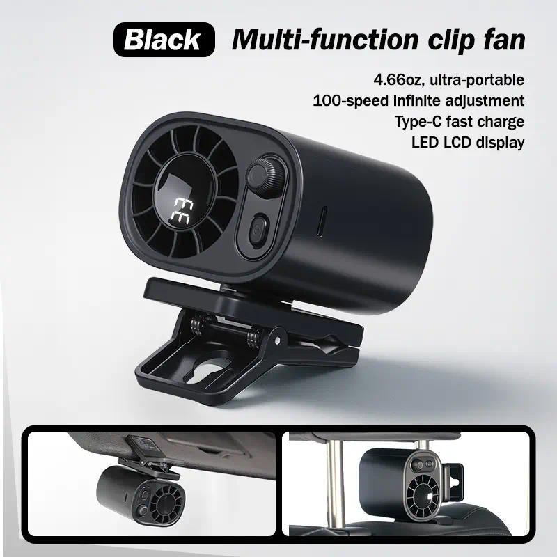 2026 New Car Clip-on Fan with LED Display 100 Speeds 360° Rotation USB Rechargeable Backseat Cooling Fan Portable Design Desktop Clip on ABS PC Material - Plates bpa-free material ceramic plate 2026 New Car Clip-on Fan with LED Display 100 Speeds 360° Rotation USB Rechargeable Backseat Cooling Fan Portable Design Desktop Clip on ABS PC Material - Plates bpa-free material ceramic plate