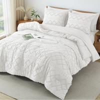 Bohemian style 7-piece comforter-White