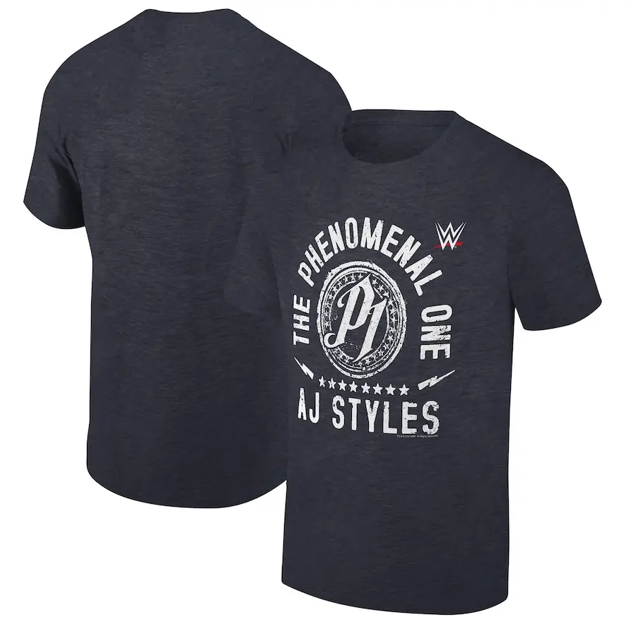 en's Ripple Junction Black AJ Styles The Phenomenal One T-Shirt ,  WWE Shirt, Wrestlemania Unisex T-Shirt, Unisex Graphics Cotton Tee, Short Sleeve Casual Cotton Tee, Gift for Fans