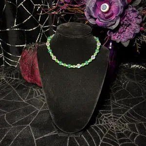 Handmade Green Choker Necklace