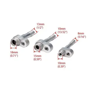 #6 #8 #10 Barb Fitting Straight O Ring R134A R134 AC Air Compressor Accumulator Radiator Parts Seal Automotive Air Conditioning System Hose Fitting HVAC