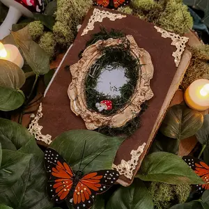 Fairy Mirror Leather Journal