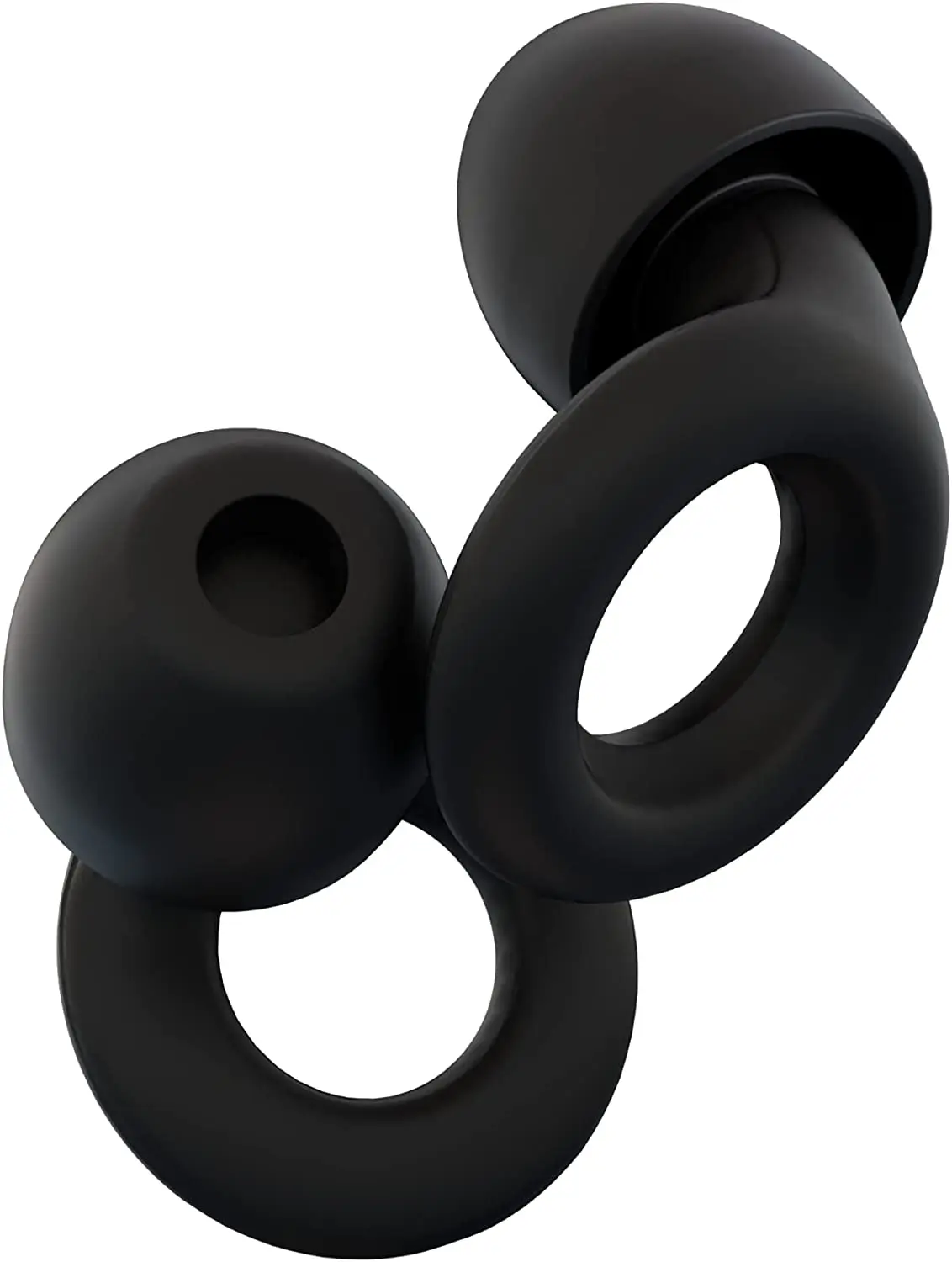 Loop Quiet Ear Plugs for Noise Reduction – Super Soft, Reusable Hearing Protection in Flexible Silicone for Sleep, Noise Sensitivity - 8 Ear Tips in XS/S/M/L – 26dB & NRR 14 Noise Cancelling – Black