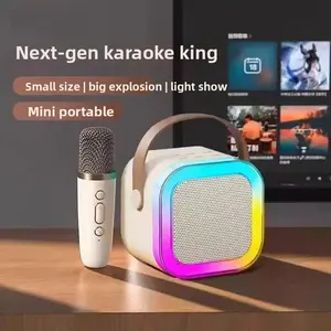 K12 Bluetooth Speaker with Microphone, All-in-One Karaoke Machine, Portable Wireless PA System for Home Party Kids Outdoor