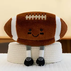Creative plush toys with legs (11 inches), such as soccer balls and basketballs, are fun and make the perfect Christmas gift.