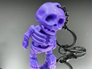 Articulating 3D Printed Skeleton Key Chain
