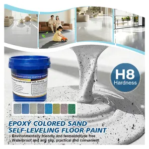 Modern Epoxy Colored Sand Floor paint - highly durable, highly wear-resistant, easy to clean