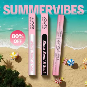 uCoolMe Lashes [Black Glue]  [White Glue]  2In1 Bond & Seal Waterproof Glue For Lashes Cluster Strong Hold For Beginner Friend Makeup Glue #Summervibes