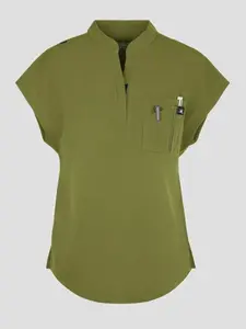 koi Solis Catrin Women's 2-Pocket STRETCH Dolman Sleeve Mandarin Collar Scrub Top