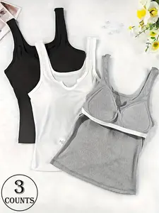 Liquid Tank Top, Sleeveless, 95% Polyester Odor-Resistant Quick-Dry Sports Zero-Impact No-Bunching Liquid Boneless Shockproof Tech