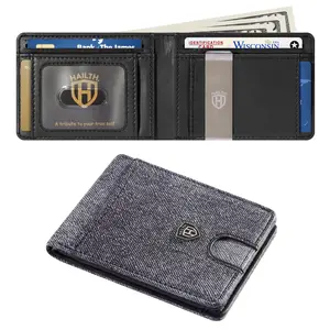 HAILTH Men's Denim RFID Slim Wallet