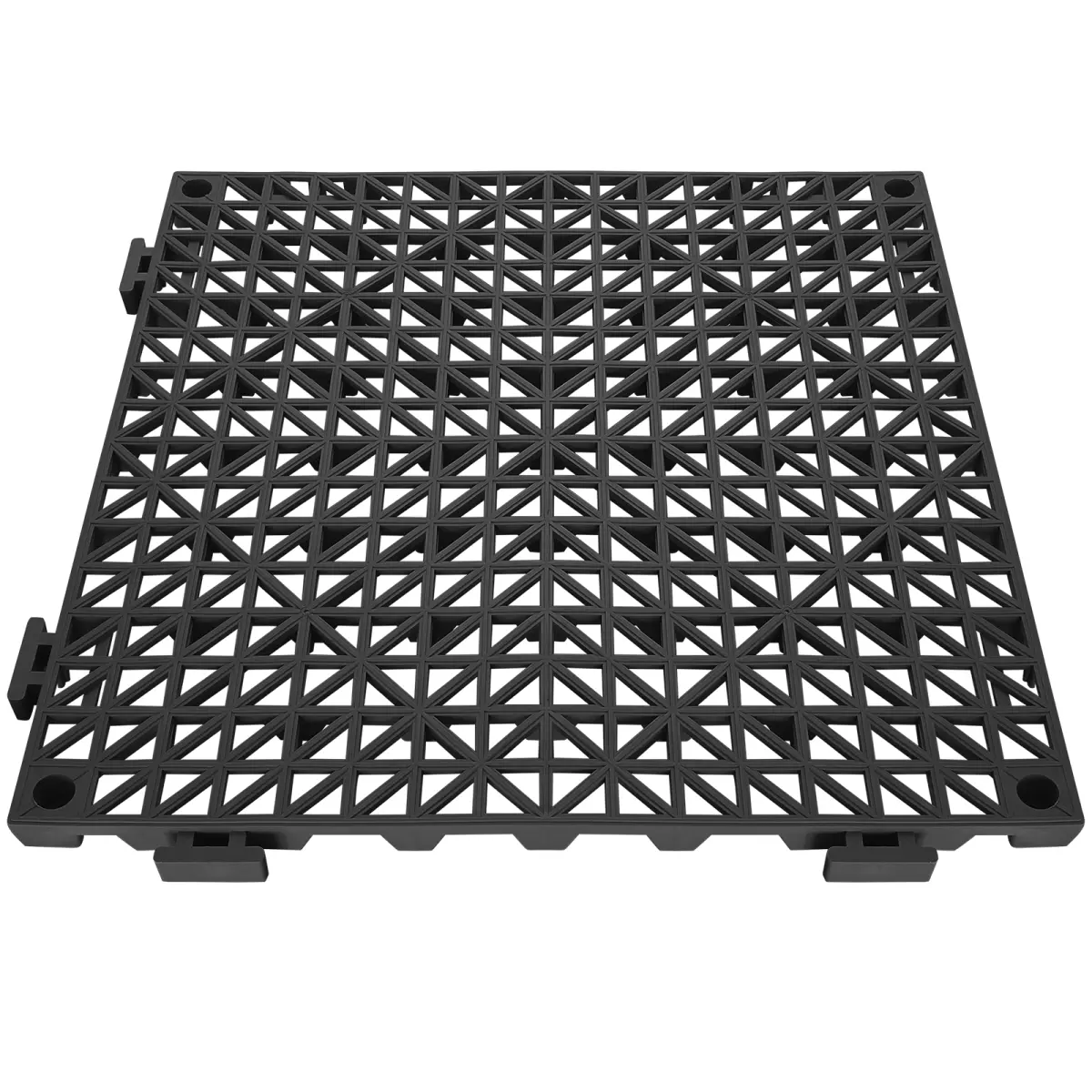 55PCS Upgraded PVC Interlocking Drainage Floor Tiles, 12x12in Non-Slip Hole Design Splicing Flooring, Waterproof Drain Materials for Restrooms-Pools (Home Improvement Building Supplies)