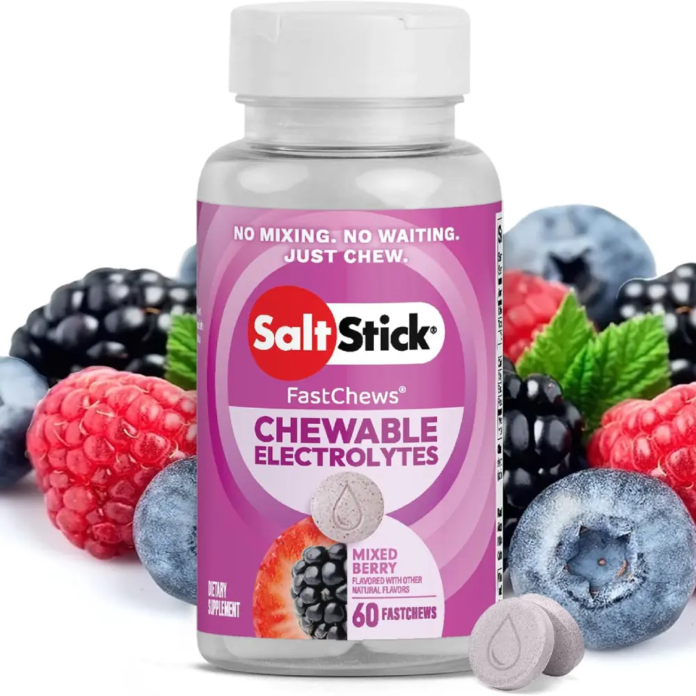 Electrolyte Chews Mixed Berry 60 Chewable Tablets Fast Acting Hydration Electrolyte Supplement No Mixing No Waiting