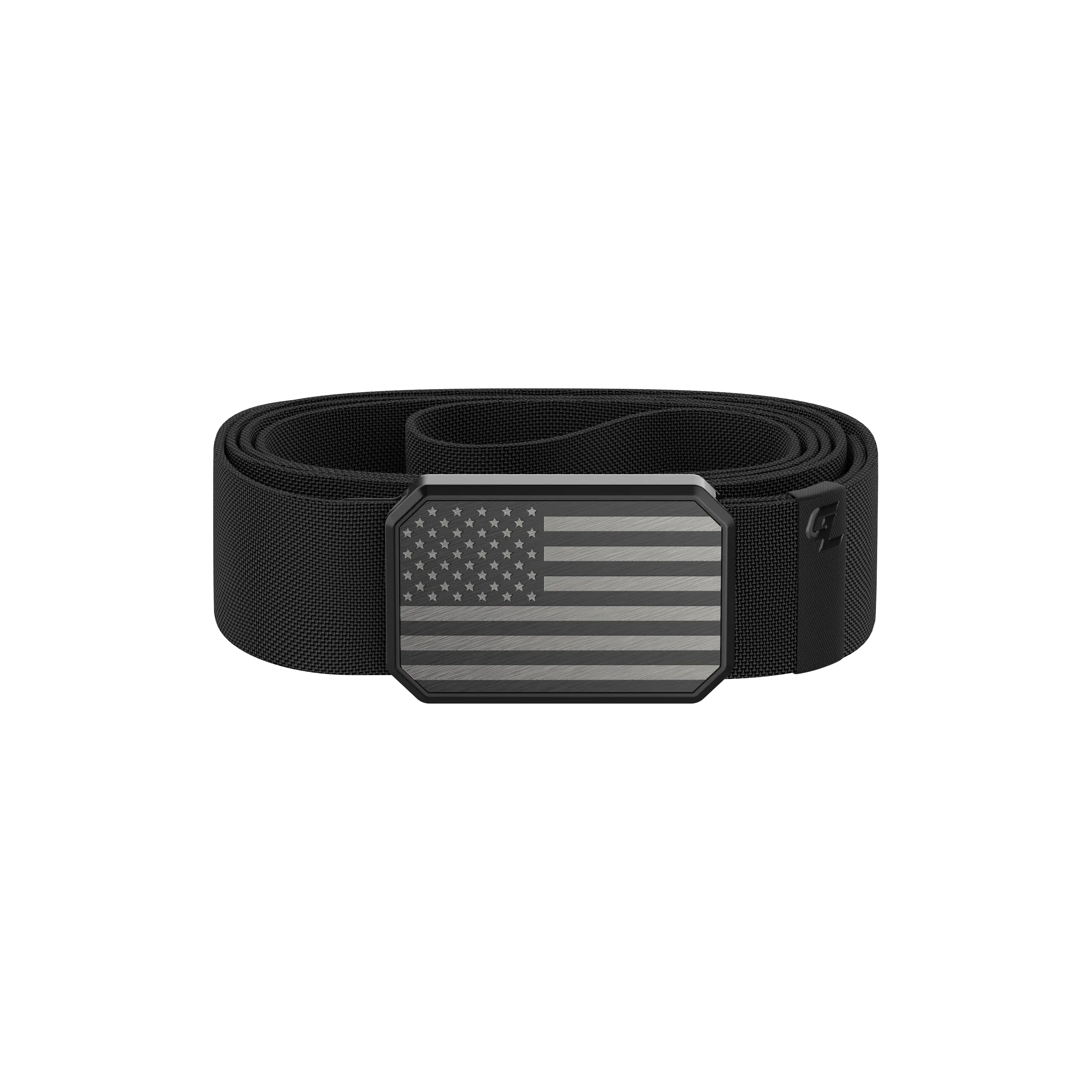 Groove Belt - Stretch Belt for Men, Everyday Wear, American Flag Design – Hero Flag Black / Black