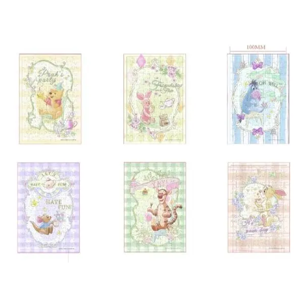 MINISO x Disney Winnie the Pooh 100th Anniversary Jigsaw Set - 6 Boxes of 100-Piece Kits for Kids & Collectors (Toys & Hobbies, Games & Puzzles)，Back to school