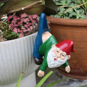 Funny Garden Gnome Design Hanging Decor, 1 Count Creative Outdoor Garden Bonsai Decoration Pendant, Fun Family Gift, Home Decoration Pendant, Garden Accessories, Garden Gnome Statue
