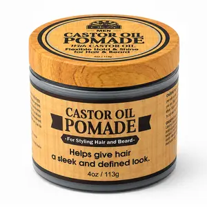 OKAY Men's Castor Oil Beard & Hair Pomade - 4 oz / 118 ml