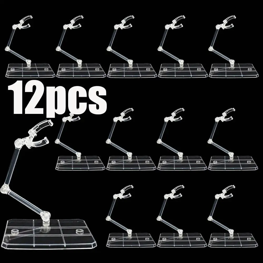 12Pc HG144 Adjustable Action Figure Display Holder Base Doll Model Support Stand 12Pc HG144 Adjustable Action Figure Display Holder Base Doll Model Support Stand