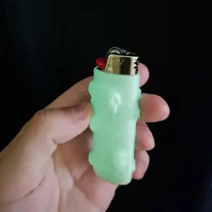 Spooky glow in the dark Lighter Case - easy to carry - 3D printed pla plastic - hand modeled by me - high quality - United States made