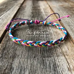 South Beach Braided Colorful Hemp Bracelet Anklet HA001938