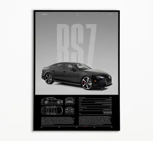 Audi RS7 Quattro Poster | RS7 | Physical Print | Hyper Car Poster | Super Car Print | Art Print | Car Poster | Home Decor | Wall Decor