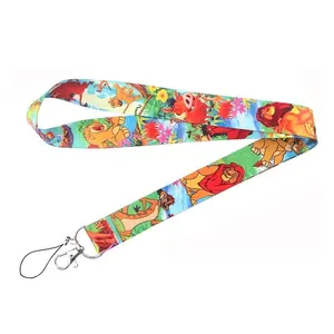 Anime Source The Lion King Cartoon Character Simba Pemba Timone Keychain Lanyard