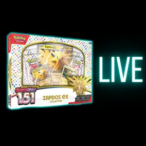 151: Zapdos ex Collection - LIVE Rip & Ship