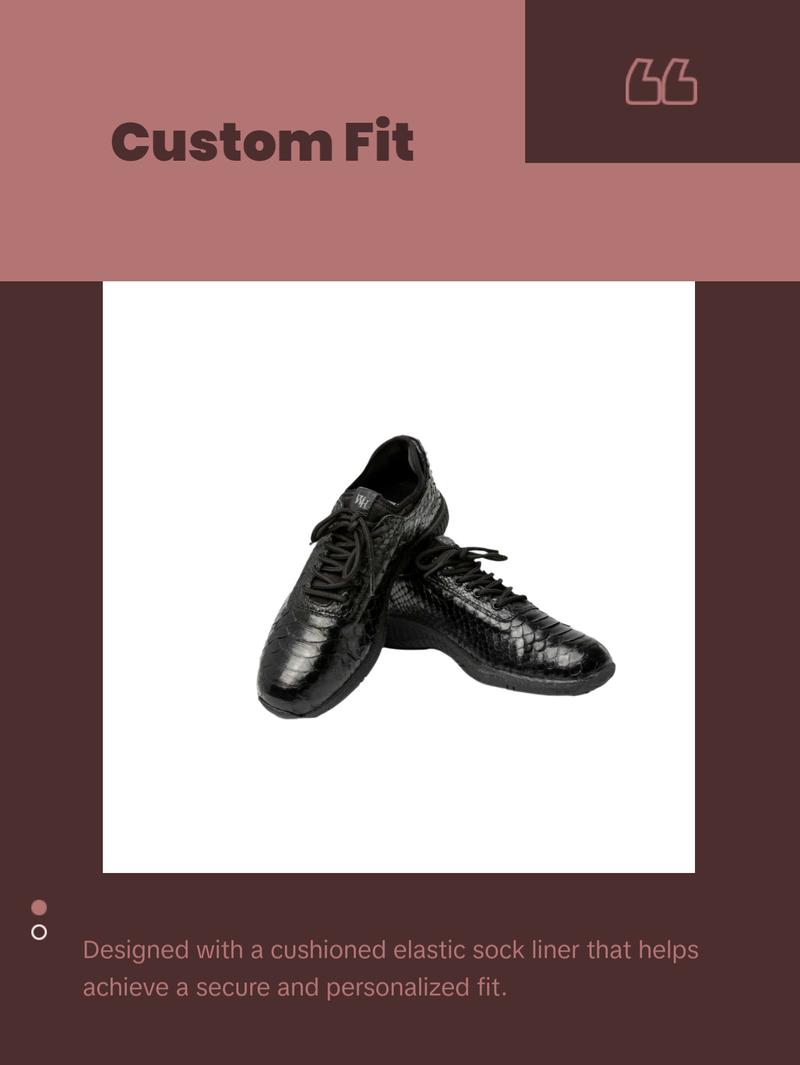 W&H Viper - Python Women's Golf Shoes in All Black W&H Viper - Python Women's Golf Shoes in All Black