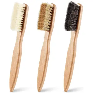 3 count  Laundry Stain Brush Stain Remover Brushes with  Bristle Small Stain Brush for Clothes for Scrubbing Stains from Furniture Fabric Leather(3 Pcs C)