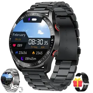 Men's Smartwatch, Wireless Calling, Waterproof, Step Counter & Sports Tracker, Music Player, Digital Dial, Steel Strap, Full Touch Screen, Sports Tracking Smartwatch
