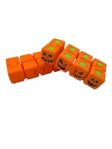 Pumpkin Jack-O’-Lantern Infinity Cube – Halloween Fidget Toy (Fan-Made 3D Print)