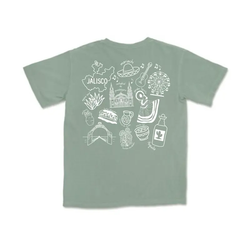 Jalisco México State Comfort Colors T Shirt Unisex Cotton Tee Top Summer Shortsleeve Tshirt Casual Graphic Short Sleeve T-Shirt shirts women Letter
