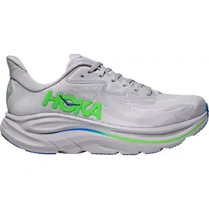 Hoka One One Clifton 10 Ash Grey Neon Green 1162030-AYNN Men's Fashion Shoes New