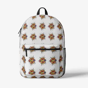 DIGU Nation Creations Retro Colorful All Over Print Trendy "Cool" Backpack hurley  shark