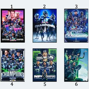 [No frame] The Seattle Seahawks Are Super Bowl Lx Champions 2026 Poster