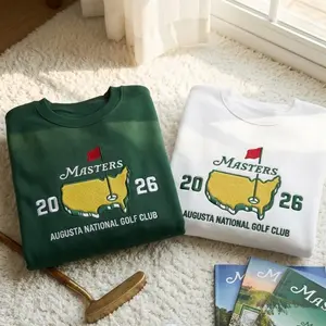 Masters Augusta National Golf Course Embroidered Sweatshirt, 2026 Tournament, Vintage Golf Fan Tee, Golfer Gift Apparel, Father's Day Gift
