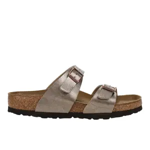 BIRKENSTOCK Womens Sydney Shimmering Birko-Flor Casual Sandals Casual - Silver