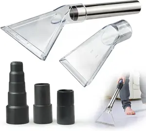 Universal Clear Vacuum Extraction Accessory Compatible with  Shop Vac Extractor, Wet Dry Vacuum Cleaner Attachments for Upholstery & Carpet Cleaning &  Detailing