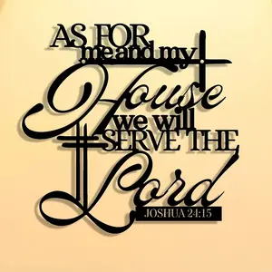 Abstract art openwork English cross metal sign, Wall Metal Plaque, wall art decoration, modern craft label wall decor, room decoration, suitable for holiday shoppers, gift-givers, holiday decorations, and handmade ornaments.